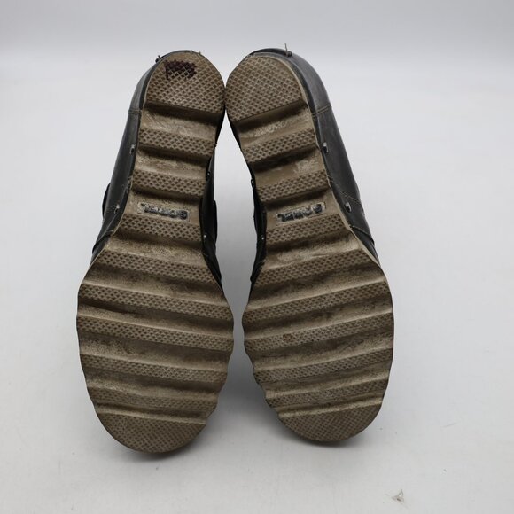 Sorel Joan of Arctic Lexie Wedge Mid Boot Women's 6.5 Black Oil Rubbed Leather - Picture 8 of 10